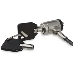 Verrou De Câble Avec Bouton Poussoir à Clé Silver / Black One Size unisex