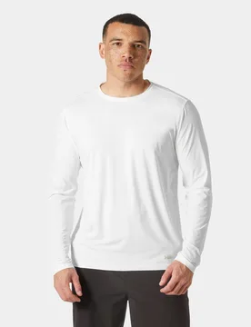 Men's Shine Long Sleeve Crew White 2XL - White - Male - Helly Hansen - FashionsVida
