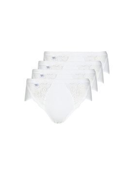 Slip Midi Chic pack de 4 (Blanco) blanco 42