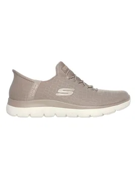Slip-ins beige con mesh brillante Summits Classy Night 37 - Skechers - FashionsVida