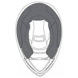 Guanciali Cheek Pads per Casco K3 sv Taglia 2XL taglia 2XL