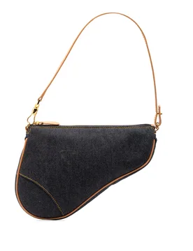 Mini Denim Saddle Pochette - Dior - FashionsVida
