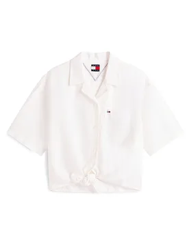 Tommy Jeans Blusenshirt crema L - Tommy Jeans - FashionsVida