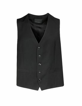 Robson Chaleco de traje negro 25