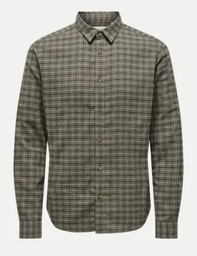 Only & Sons Hemd Gudmund Braun S - ONLY & SONS - FashionsVida