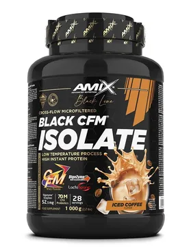 Protéine Black Cfm Isolate Whey Café Glacé 1kg - Amix - FashionsVida