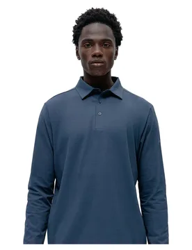 Polo à Manches Longues Maroni Denim M - Born Living Yoga - FashionsVida