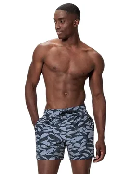 Print Redondo Edge 16in Swimming Shorts Anthracite / Grey Lead XL Men - Speedo - FashionsVida