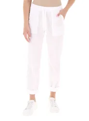 DEHA Pantalone in cotone BIANCO M