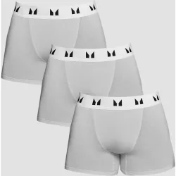 Bóxers para hombre de (paquete de 3) - jaspeado/blanco - XXS