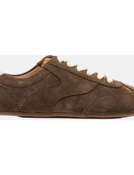Zapatillas confort de mujer en piel de serraje con piso barefoot - mustang - FashionsVida