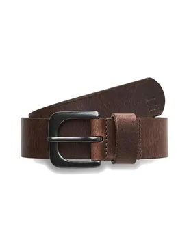 Ceinture Zed Dark Brown / Black Metal 75 cm
