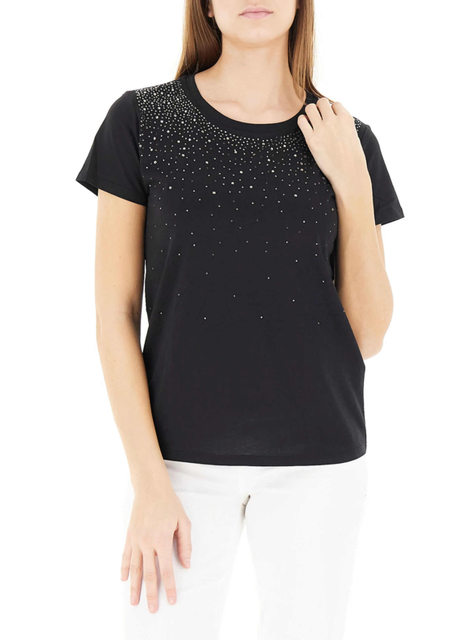 T-shirt con strass SPORT NERO M - Liu jo - FashionsVida