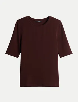 Opus Jerseyshirt Sorela Braun 40 - Opus - FashionsVida