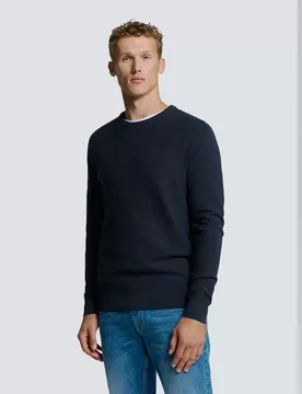 Pullover Crewneck 2 Coloured Waffle ale