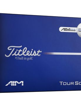 Golfbälle Tour Soft AIM 2026 - 12er Pack, weiss/blau