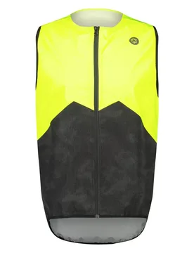 Gilet Compact Commuter Hi-Vis Black / Neon Yellow - AGU - FashionsVida