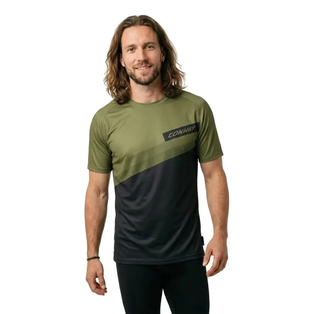 Maglietta A Maniche Corte Ride Moss / Black - Conway - FashionsVida
