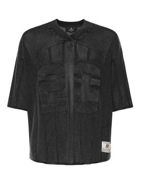 T-shirt universitaria in maglia di cotone