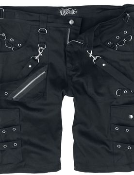Gothic Short - Edham Shorts - 32 bis 38 - für Männer - Größe 38 - schwarz - Männer - male
