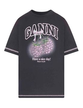 T-shirt con logo e stampa grafica