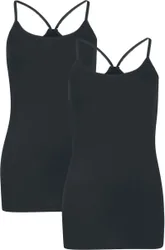 Top für Damen schwarz "Doppelpack Tops" von - Frauen - female