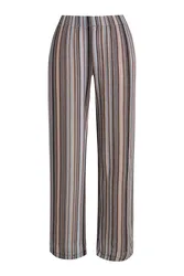 MULTICOLORED STRIPED PANTS female