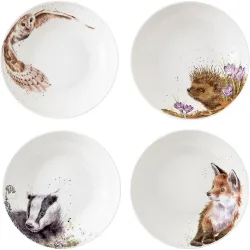 Set de 4 platos hondos Wrendale Designs