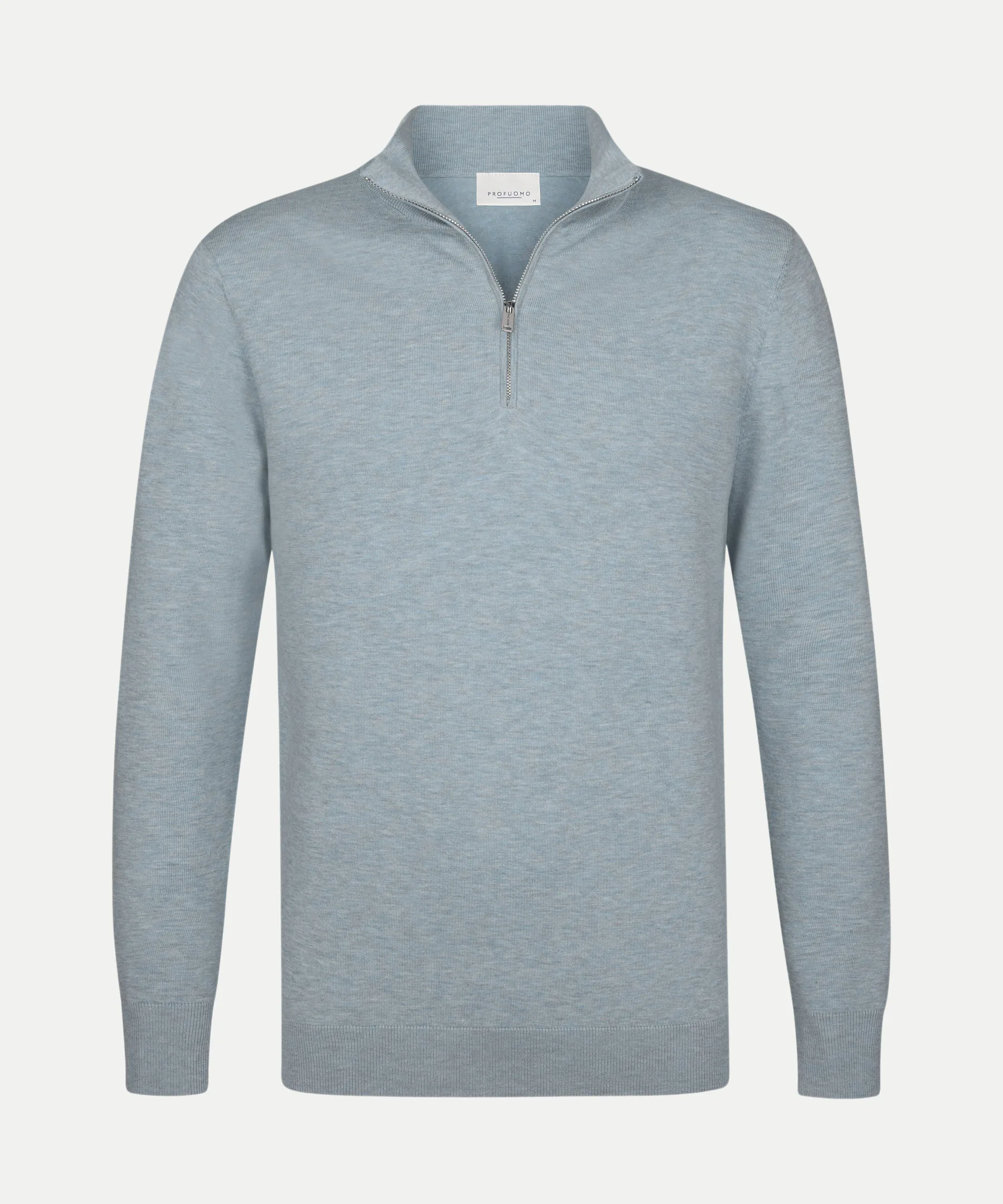 Pullover mit Reißverschluss Blau L - Profuomo - FashionsVida