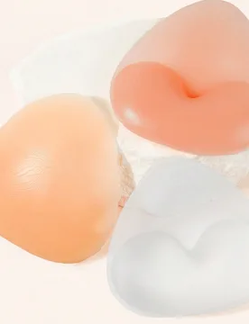 Par de almohadillas invisibles y engrosadas para el pecho de mujer - Adecuadas para sujetadores y bikinis; Hechas de silicona; Impermeables; Ideales p - Shein - FashionsVida