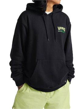 Front sudadera hombre Negro (XL)