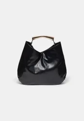 Tasche mit Metallhenkel Schwarz OS