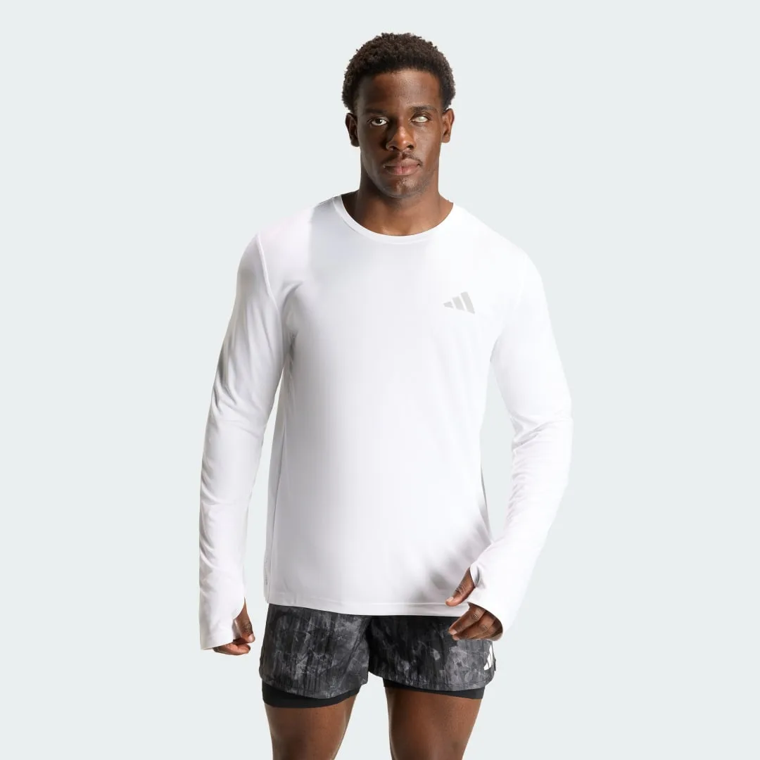 Maglia da running adi365 Essentials Long Sleeve XL White - Adidas - FashionsVida