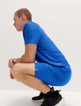 Regular Fit Stretch 9 inch Sports Shorts Cobalt male - Goodmove - FashionsVida