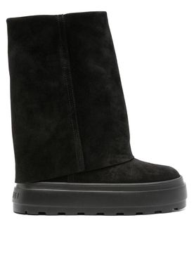 Casadei Stivali con plateau neri