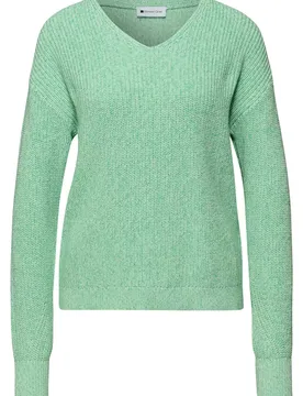 V-neck moulinÃ© female