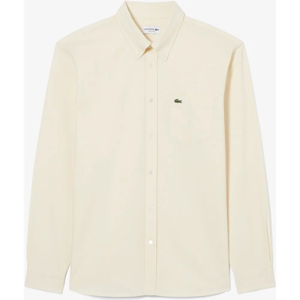 Camisa de hombre oxford de corte regular - Lacoste - FashionsVida