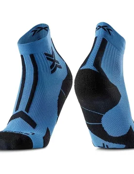 Calzini Corti Trailrun Discover Mineral Blue / Black EU 39-41 - X-SOCKS - FashionsVida