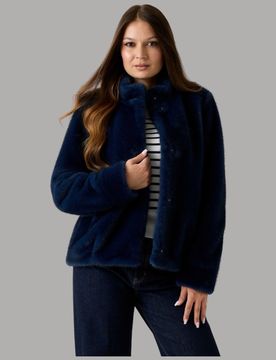 Eco pelliccia blu Luna W5BL64 W3920 G7J6