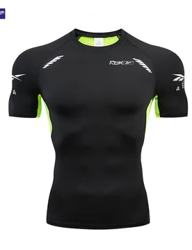 Reebok Men's T-shirt - Compression Top - Boxing Jacket - Men's Short-Sleeved Sports Shirt - Fitness Training - Excellent Breatha - Aliexpress - FashionsVida