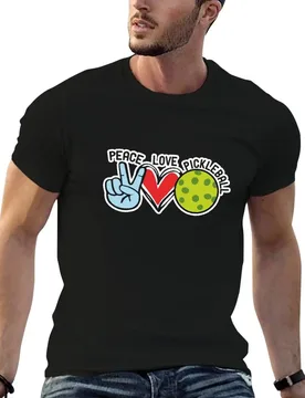 Peace love pickleball T-Shirt anime t shirts for man man t shirts high quality luxury brand t shirts for man cotton soft T-shirt - Aliexpress - FashionsVida