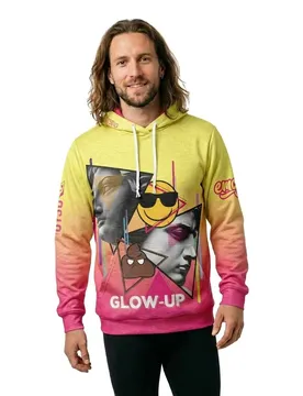 Felpa Con Cappuccio Emoji Glow-up Multicolour XS