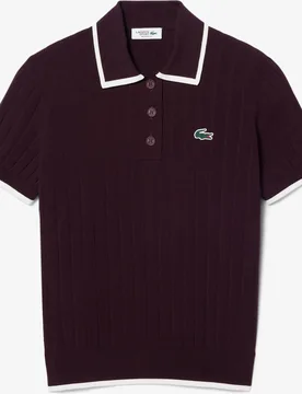 Jersey de golf de manga corta con cuello polo de mujer - Lacoste - FashionsVida