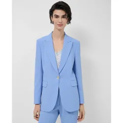 Blazer de mujer de un botón crepé
