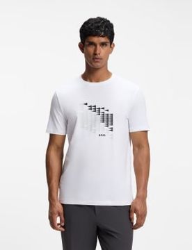 Para hombre. 50566853 Camiseta TS Network Flag (L), Casual, Algodón, Manga corta