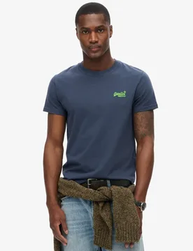 Superdry Herren Essential Logo T-shirt Marineblau - Größe: XL - 29.99 - FashionsVida