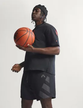 ANTHONY EDWARDS CORTO Riflettente short XS Black - Adidas - FashionsVida