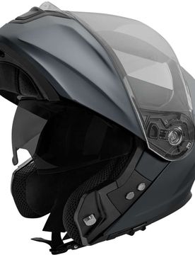 Casco Moto Modulare SPIN EVO Solid Grigio Gunmetal O taglia S