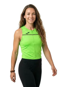Maglietta Senza Maniche Record Iii Fluor Green L - Joma - FashionsVida