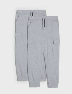 Confezione da 2 paia di pantaloni da tuta jogger - grigio chiaro